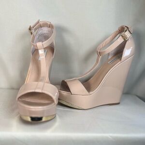 Steve Madden Nude Platform Heels
